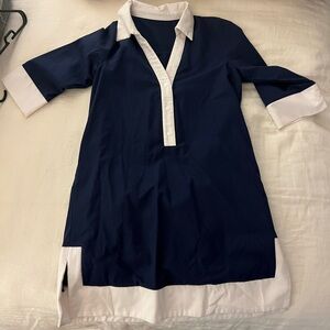 Amazon Navy and White Casual Dress